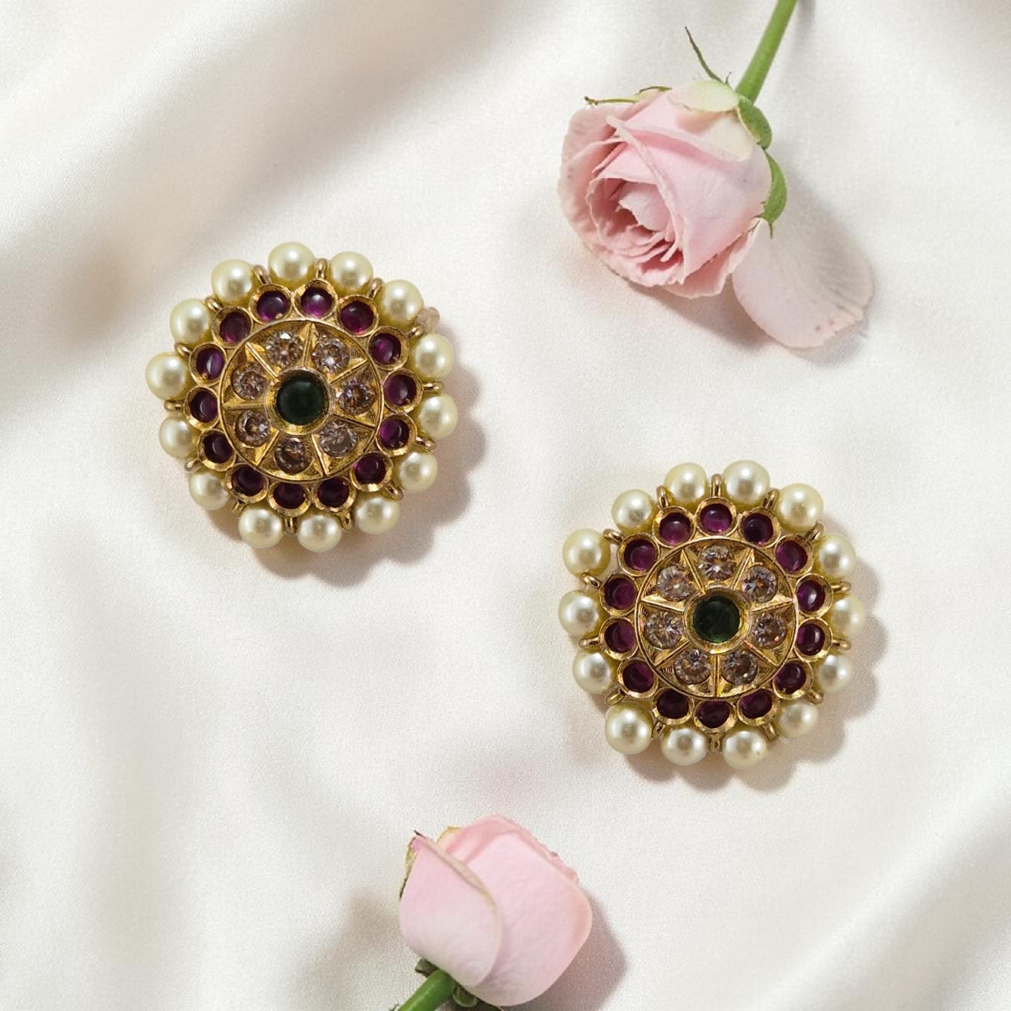 Stud Earrings -Premium Kemp - Image 3