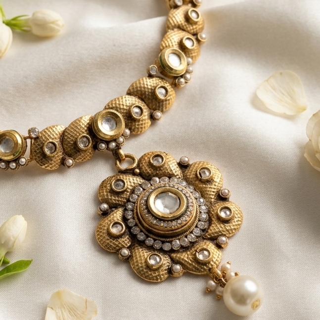 Kundan Necklace 1 - Image 3
