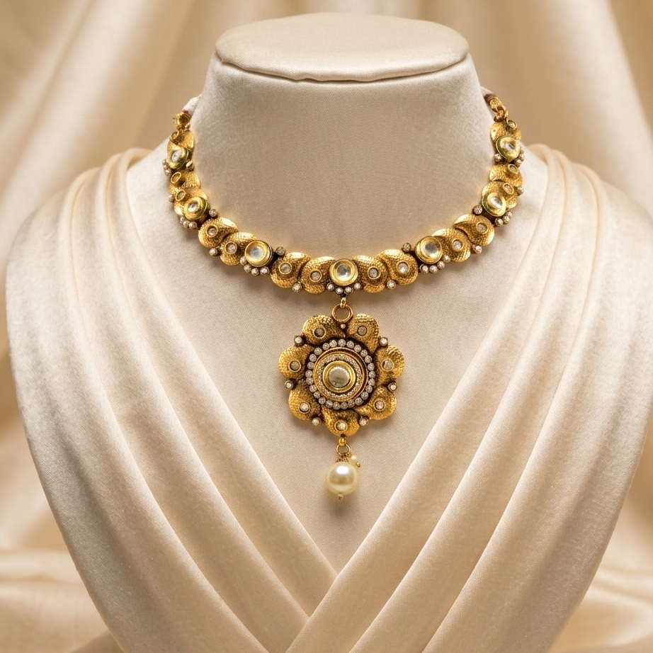 Kundan Necklace 1 - Image 4