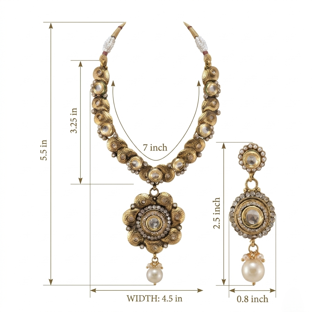 Kundan Necklace 1 - Image 6